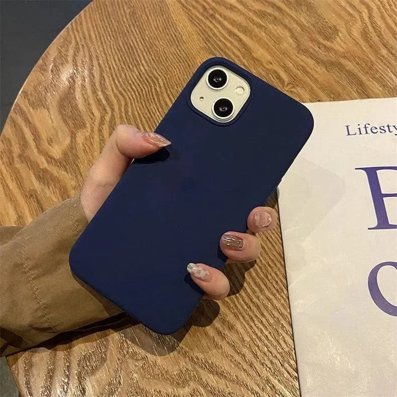 Liquid Silicone inner microfiber Case for iPhone 13 Pro Max