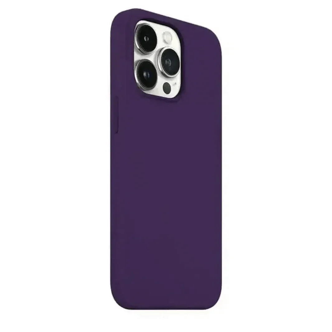 Liquid Silicone inner microfiber Case for iPhone 14
