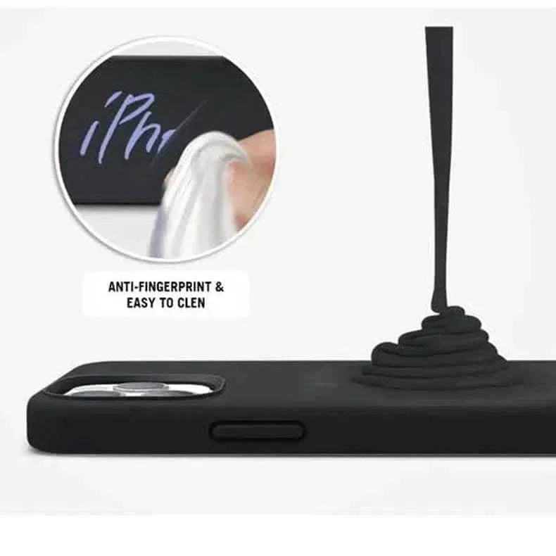 Liquid Silicone inner microfiber Case for iPhone 15 Pro Max