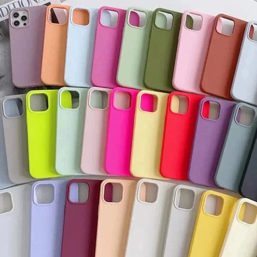 Liquid Silicone inner microfiber Case for iPhone 15 Pro Max