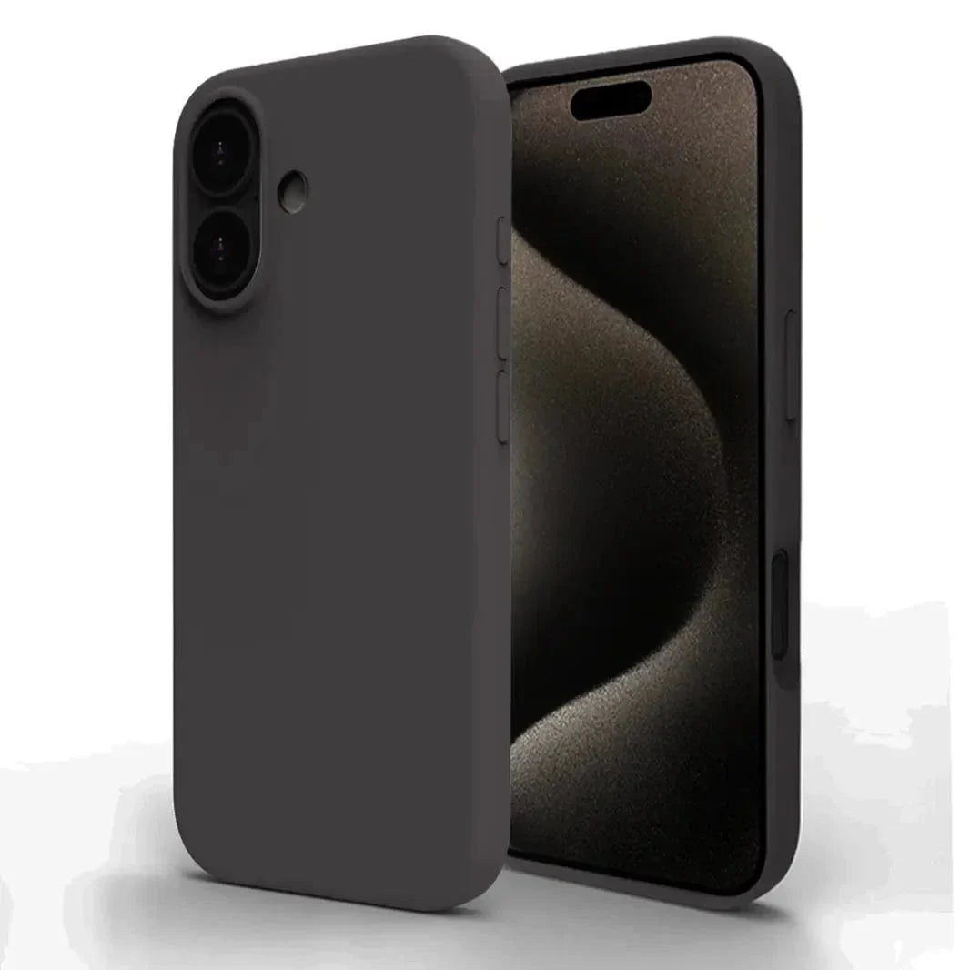 Liquid Silicone inner microfiber Case for iPhone 16 Plus