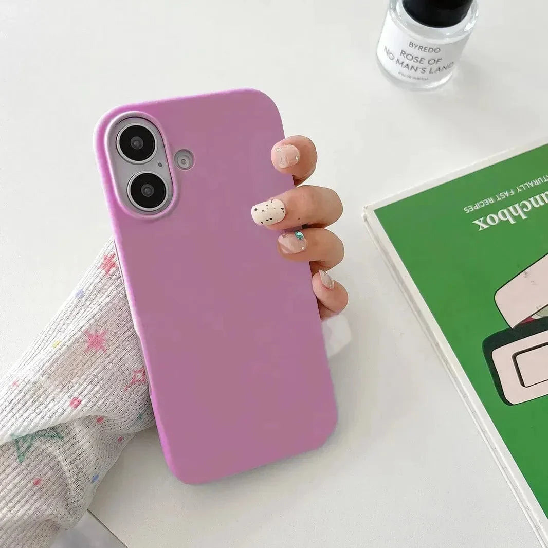 Liquid Silicone inner microfiber Case for iPhone 16 Plus