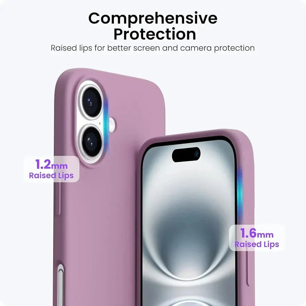 Liquid Silicone inner microfiber Case for iPhone 17