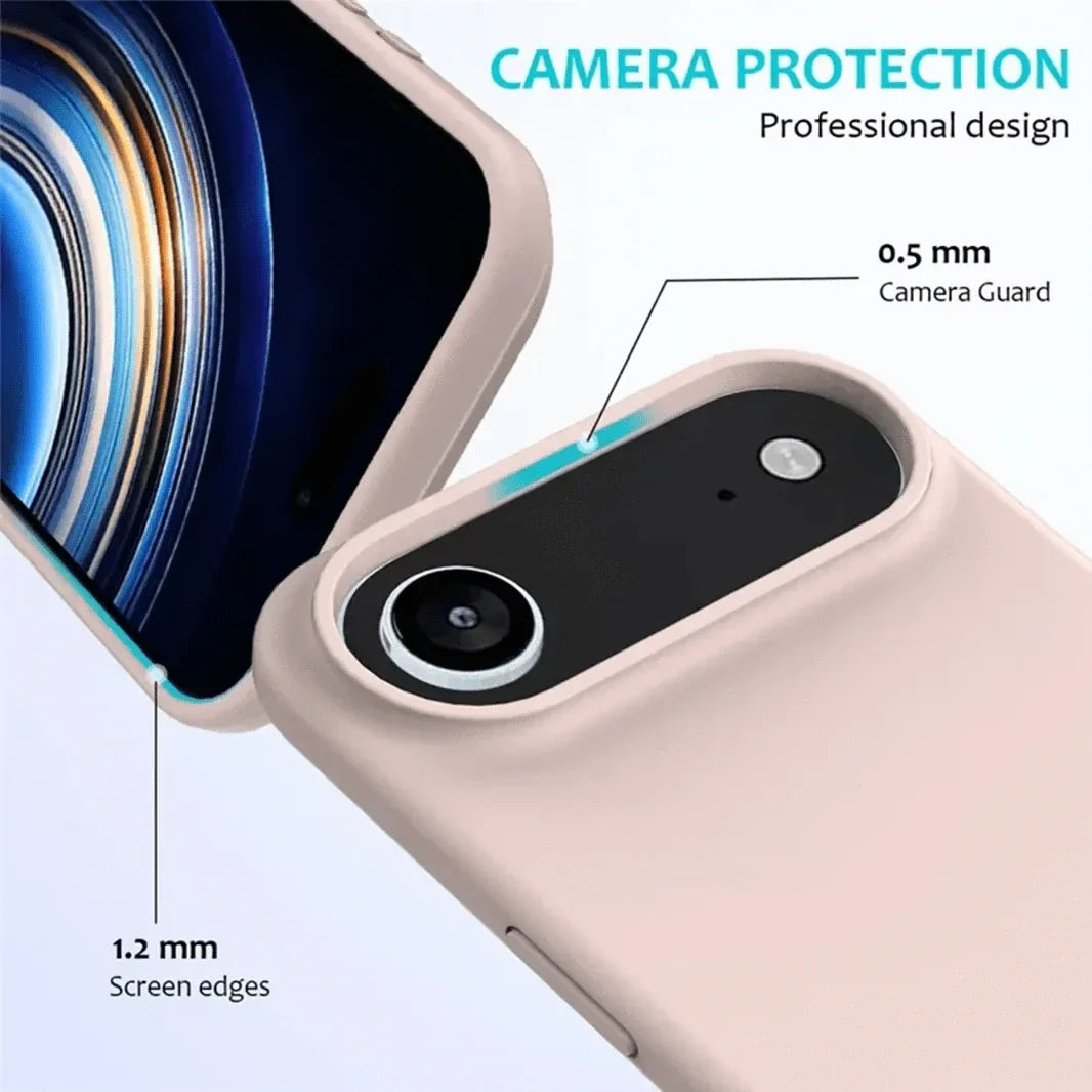 Liquid Silicone inner microfiber Case for iPhone 17 Air