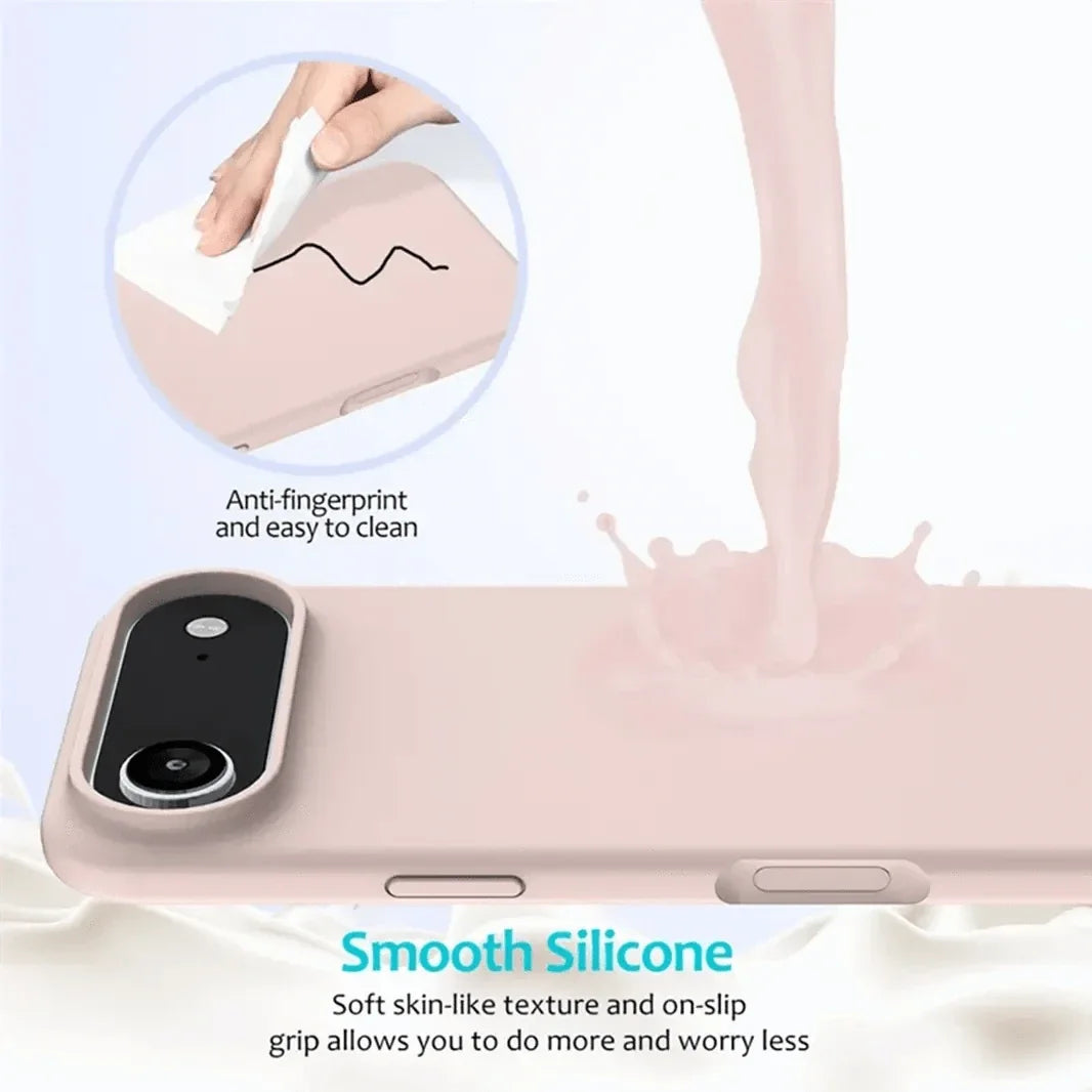 Liquid Silicone inner microfiber Case for iPhone 17 Air