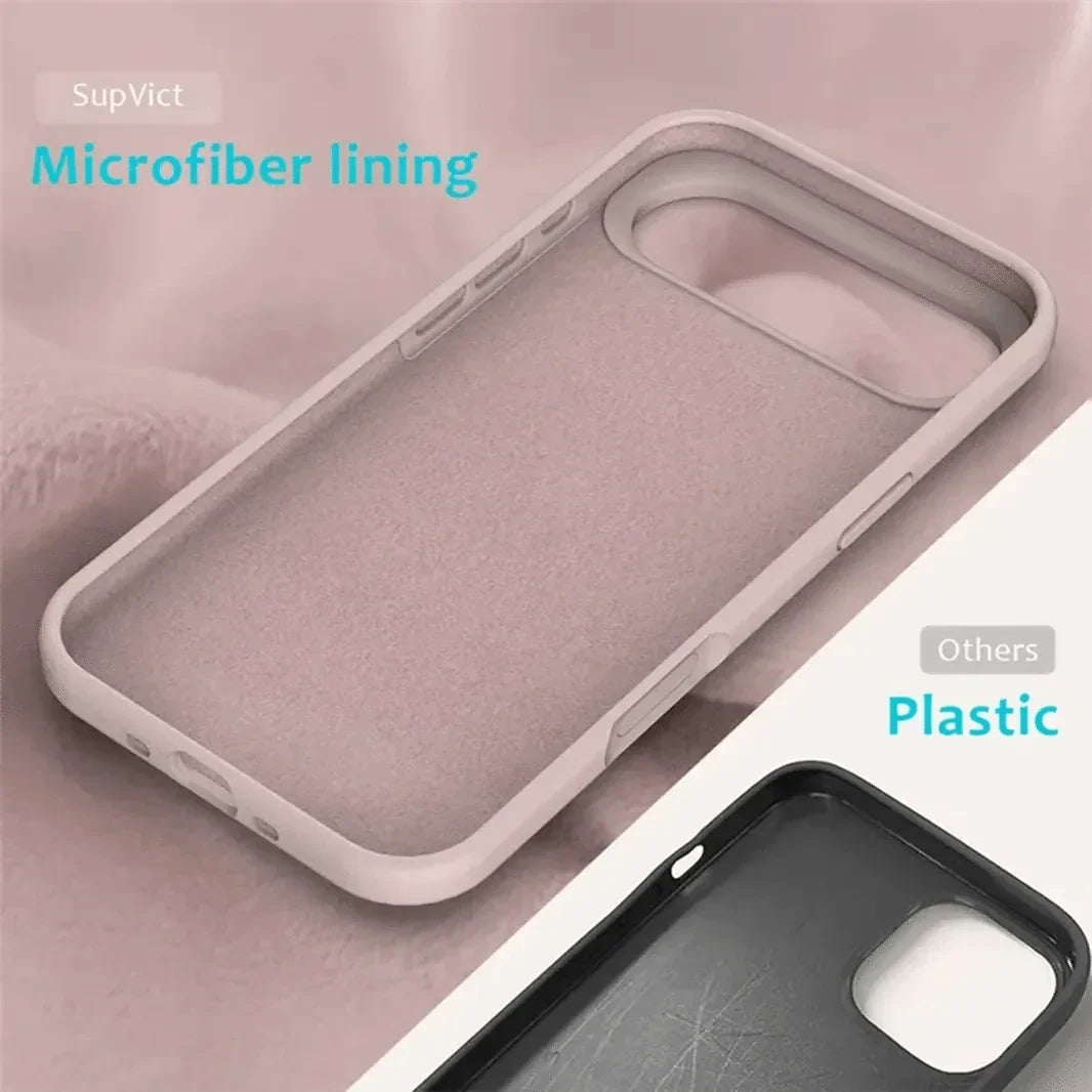 Liquid Silicone inner microfiber Case for iPhone 17 Air