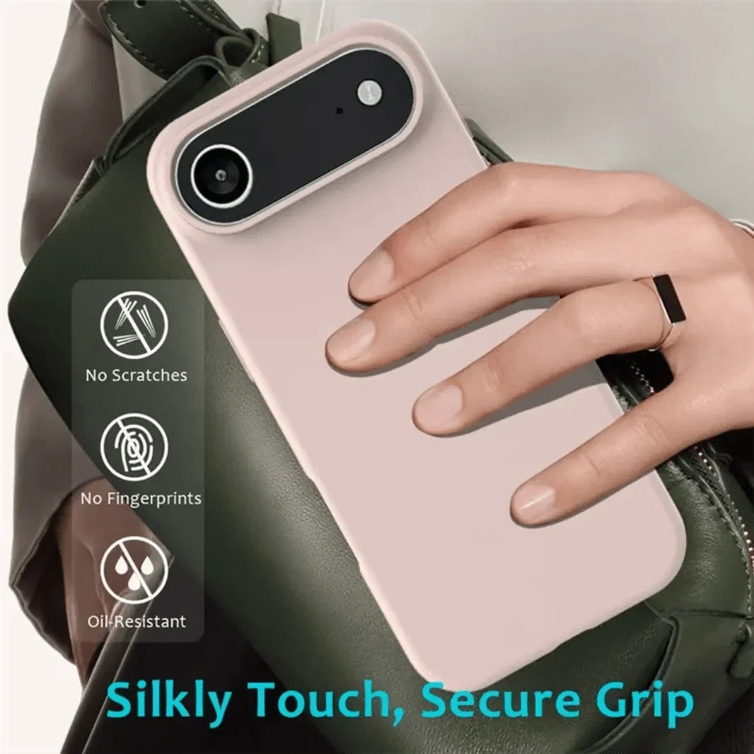 Liquid Silicone inner microfiber Case for iPhone 17 Air