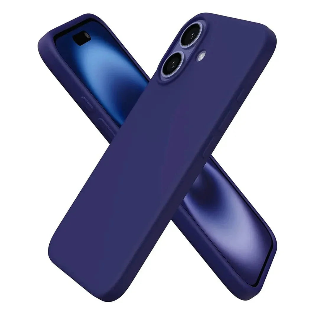 Liquid Silicone inner microfiber Case for iPhone 17