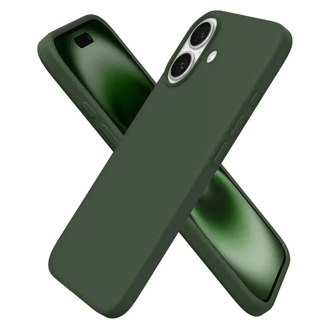 Liquid Silicone inner microfiber Case for iPhone 17