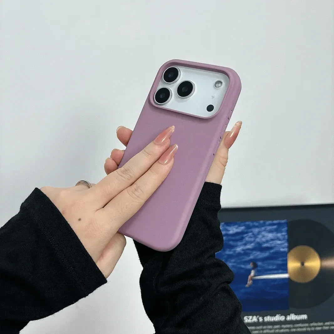 Liquid Silicone inner microfiber Case for iPhone 17 Pro