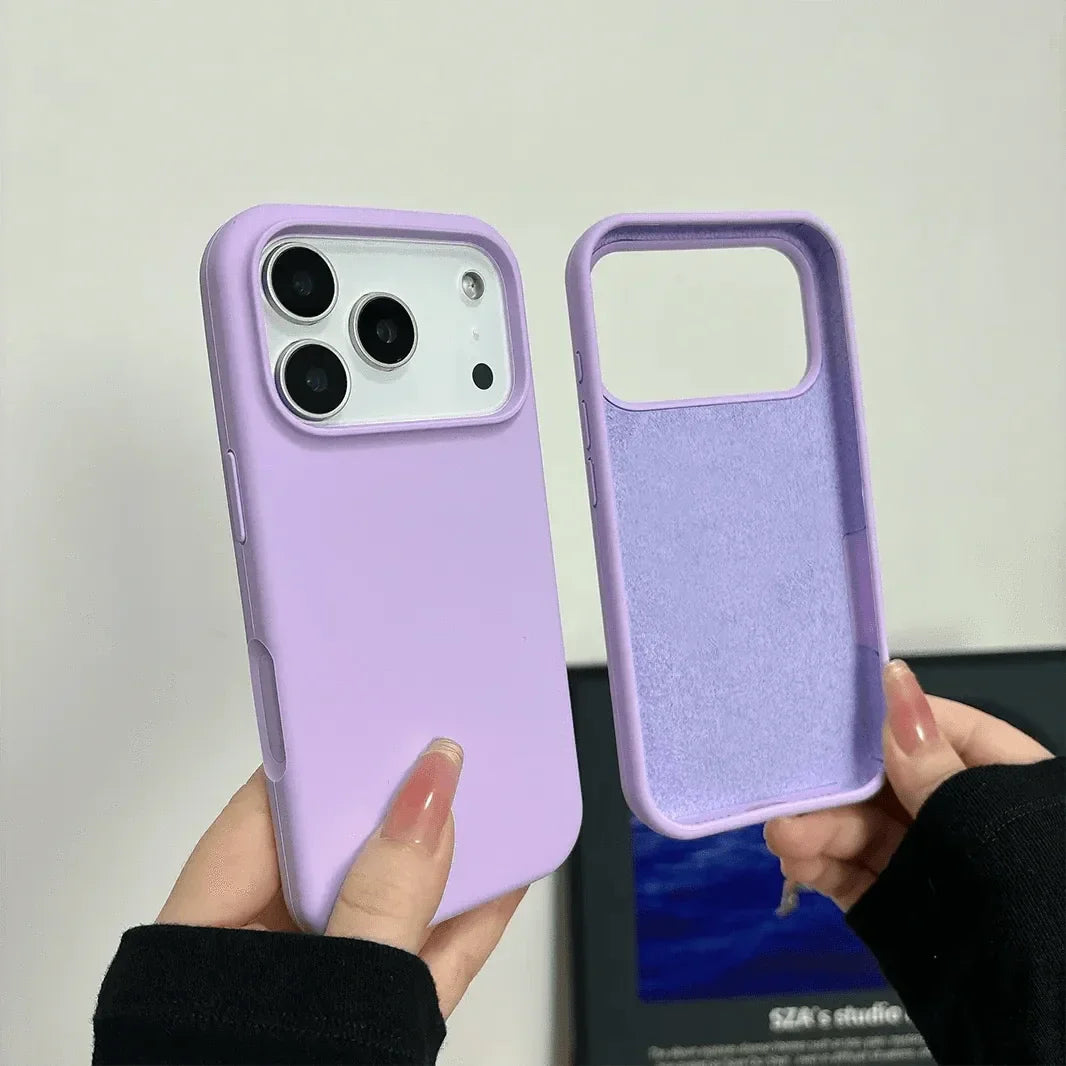 Liquid Silicone inner microfiber Case for iPhone 17 Pro Max