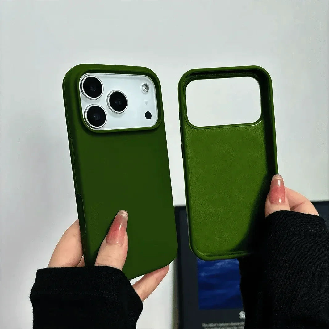 Liquid Silicone inner microfiber Case for iPhone 17 Pro