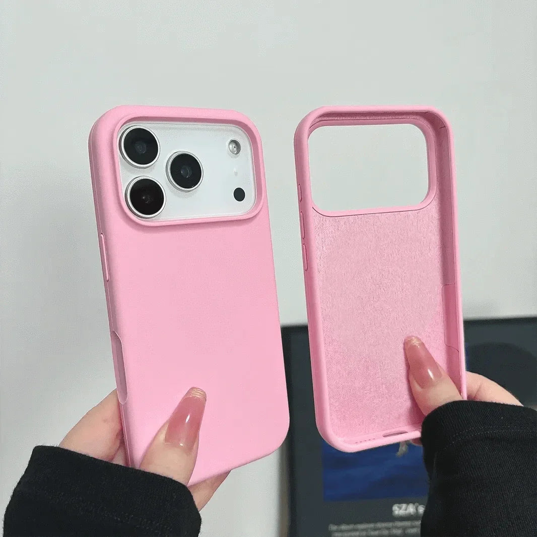 Liquid Silicone inner microfiber Case for iPhone 17 Pro Max