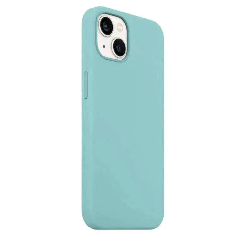 Liquid Silicone Back Case for iPhone 12 Pro Max Turquise Back Cases