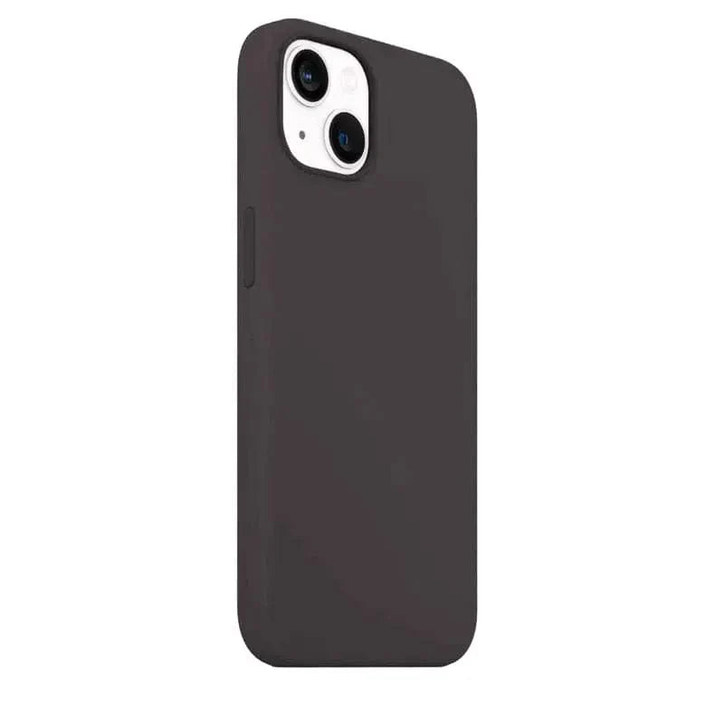 Liquid Silicone Back Case for iPhone 14 Plus Just Do It Black Back Cases