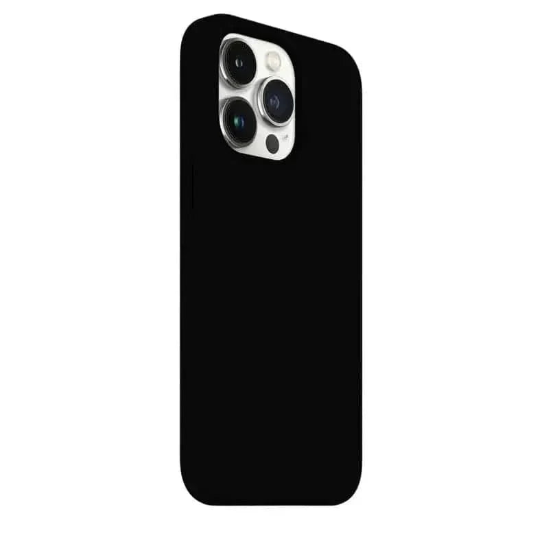 Liquid Silicone Back Case for iPhone 14 Plus Black Back Cases