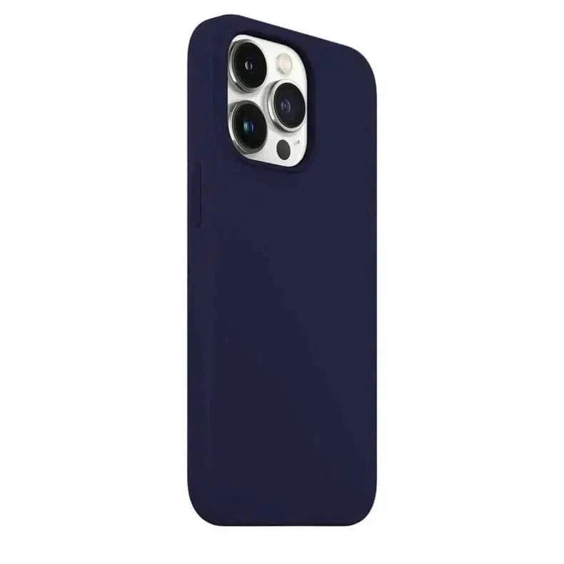 Liquid Silicone Back Case for iPhone 14 Pro Max Midnight Blue Back Cases