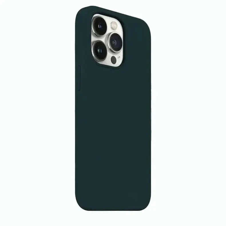 Liquid Silicone Back Case for iPhone 14 Pro Max Dark Teal Back Cases