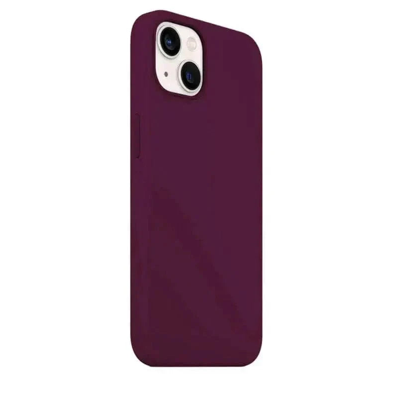 Liquid Silicone Back Case for iPhone 13 Pro Max Wine Back Cases