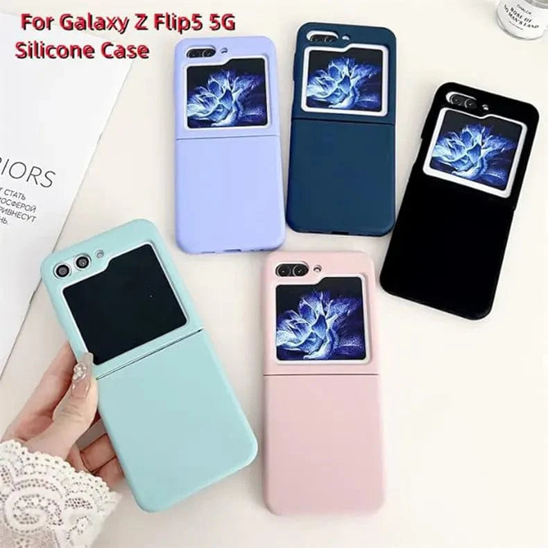 Liquid Silicone Phone Back Case for Samsung Galaxy Z Flip