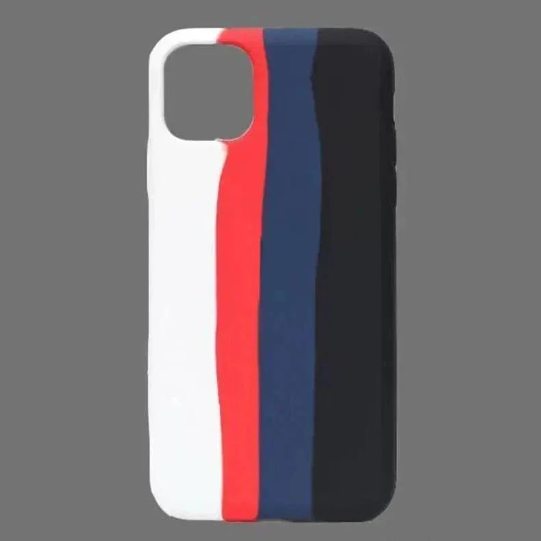 Liquid Silicone Rainbow Case for iPhone 11 Pro