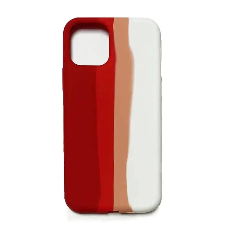 Liquid Silicone Rainbow Case for iPhone 11 Pro Max