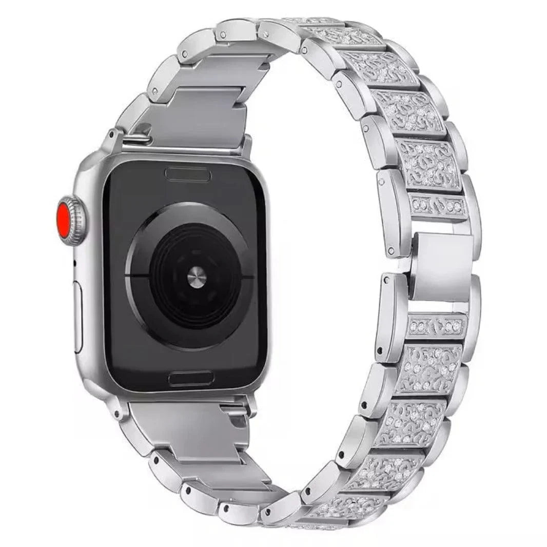 Luxury Bling Rhinestone Dressy Jewelry Metal Band for Apple Watch 42 | 44 | 45 | Ultra 49 | 46mm S10