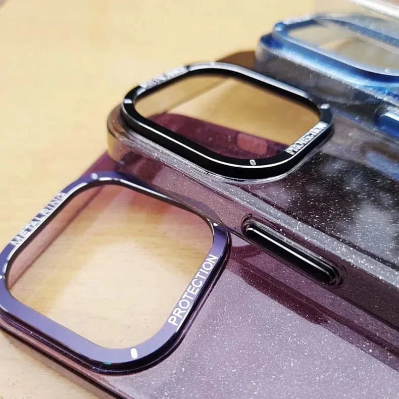 Luxury Bling Transparent Shiny Glitter Hard Case for iPhone 13