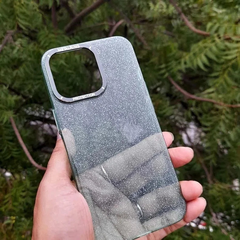 Luxury Bling Transparent Shiny Glitter Hard Case for iPhone 13