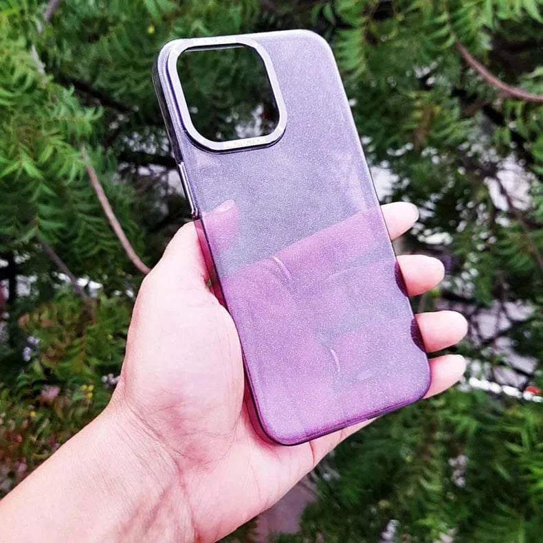 Luxury Bling Transparent Shiny Glitter Hard Case for iPhone 13