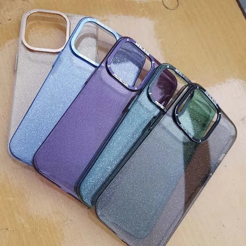 Luxury Bling Transparent Shiny Glitter Hard Case for iPhone 13 Pro Max