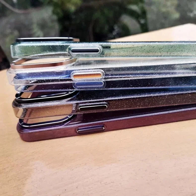 Luxury Bling Transparent Shiny Glitter Hard Case for iPhone 13 Pro Max