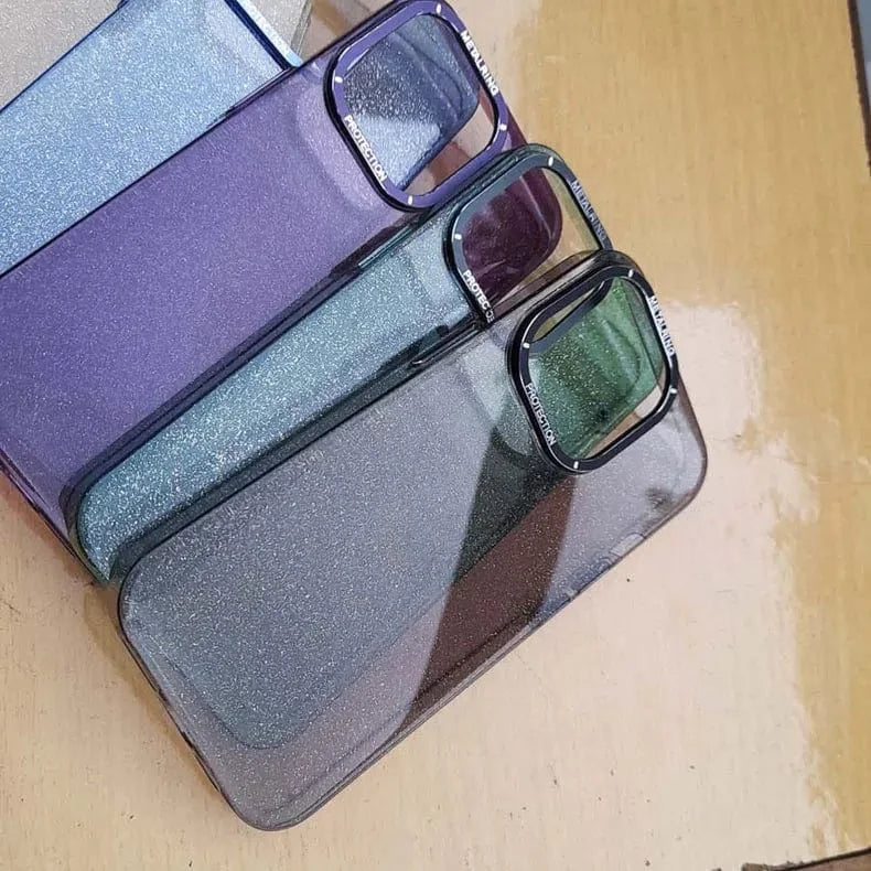 Luxury Bling Transparent Shiny Glitter Hard Case for iPhone 13 Pro Max