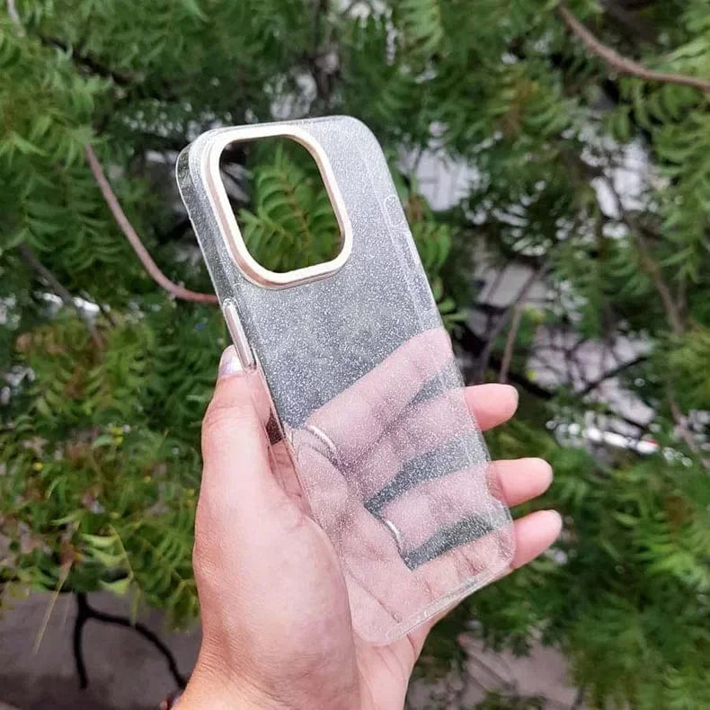 Luxury Bling Transparent Shiny Glitter Hard Case for iPhone 13 Pro Max