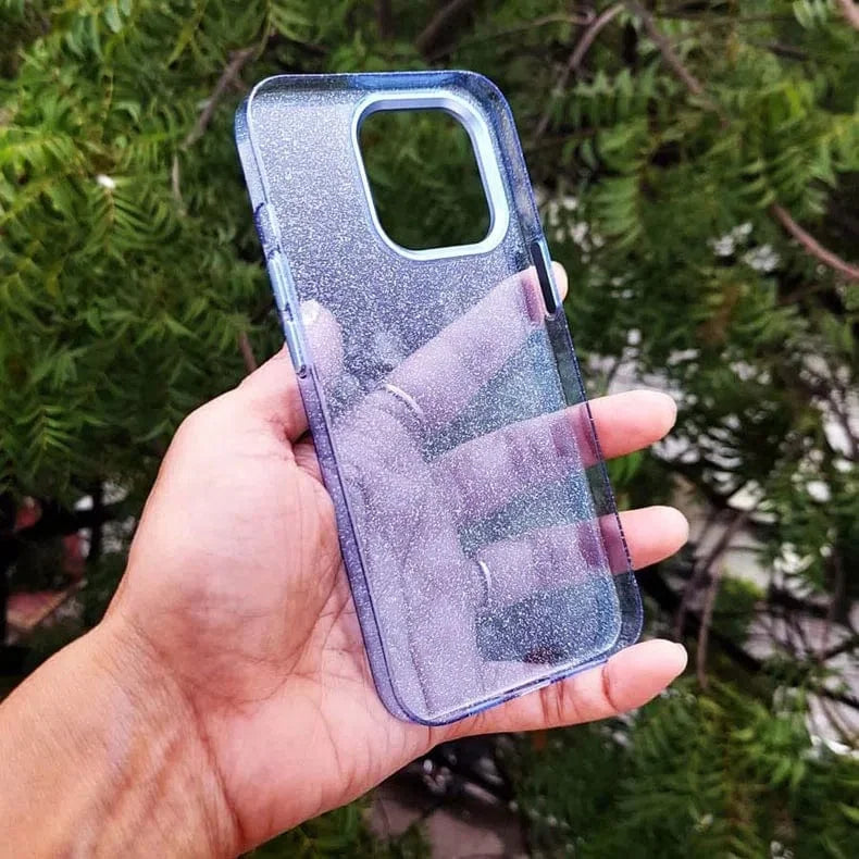 Luxury Bling Transparent Shiny Glitter Hard Case for iPhone 13 Pro Max