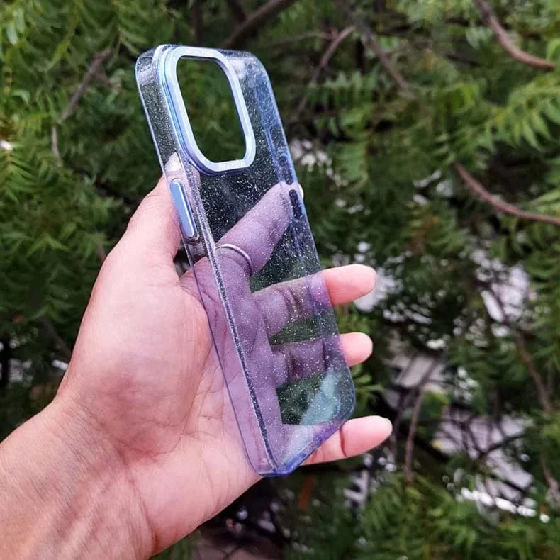 Luxury Bling Transparent Shiny Glitter Hard Case for iPhone 13 Pro Max