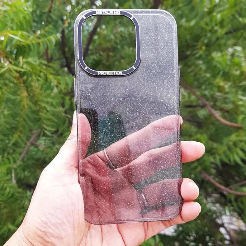 Luxury Bling Transparent Shiny Glitter Hard Case for iPhone 13