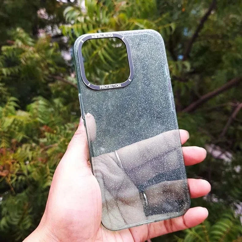 Luxury Bling Transparent Shiny Glitter Hard Case for iPhone 14 Pro