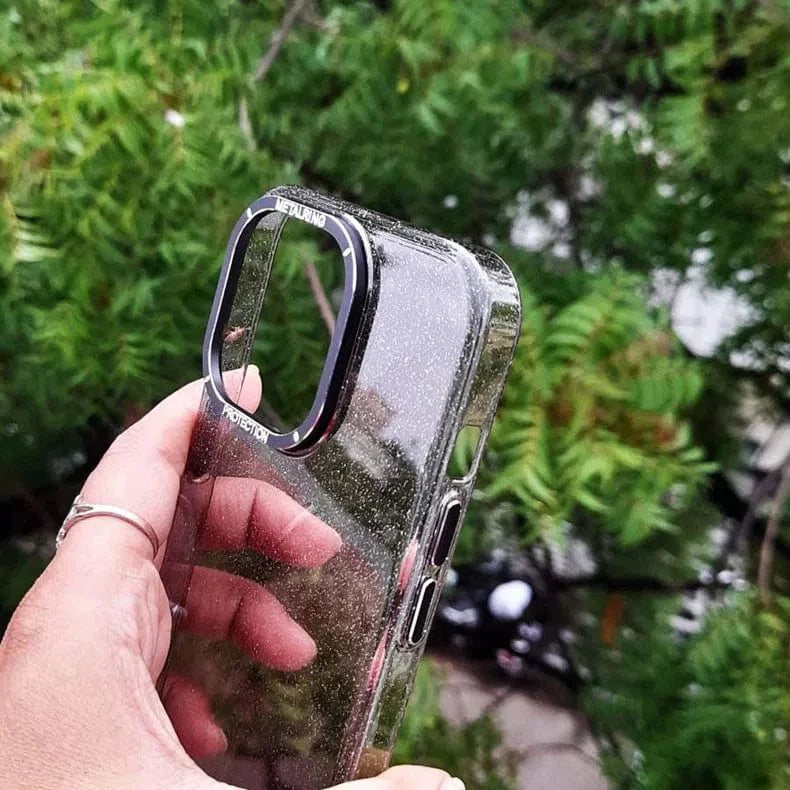 Luxury Bling Transparent Shiny Glitter Hard Case for iPhone 14 Pro Max