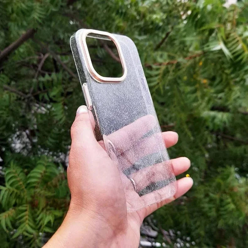 Luxury Bling Transparent Shiny Glitter Hard Case for iPhone 14 Pro Max