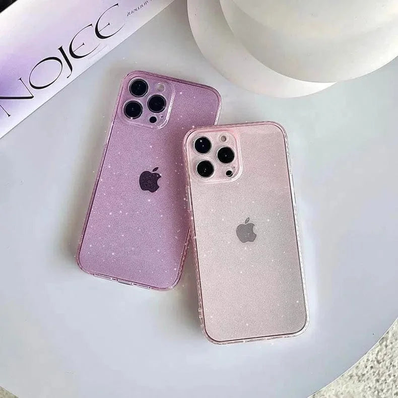 Luxury Shiny Glitter Clear Hard Case for iPhone 12