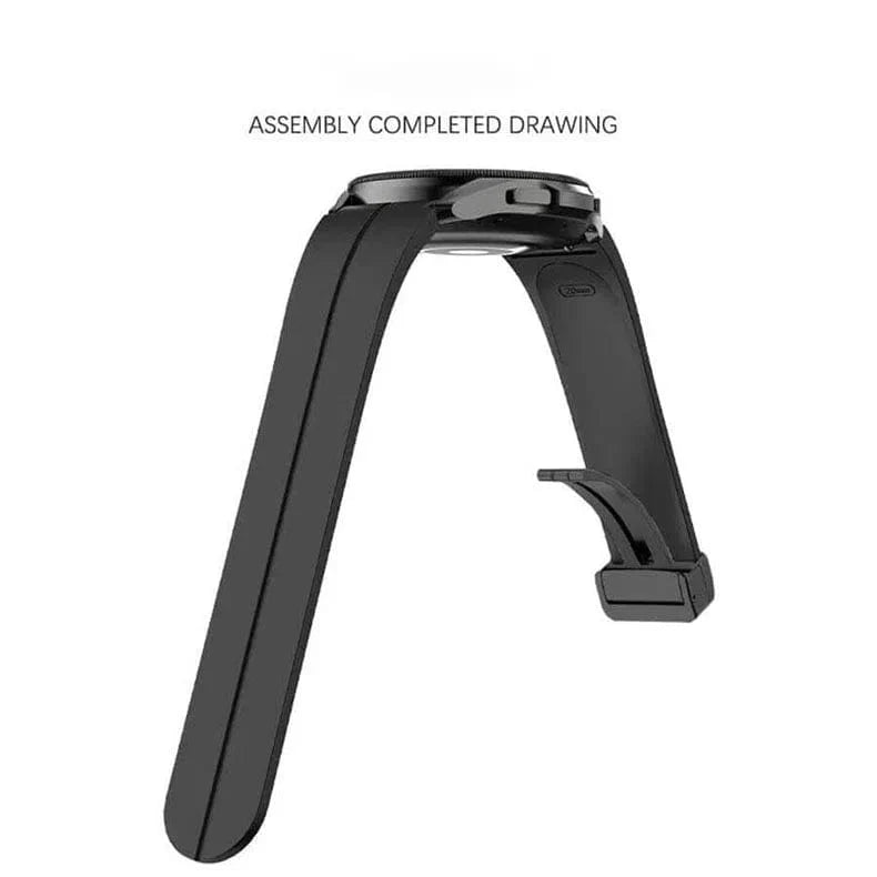 Magnetic D-Buckle Silicone Watch Band for Samsung Galaxy Watch