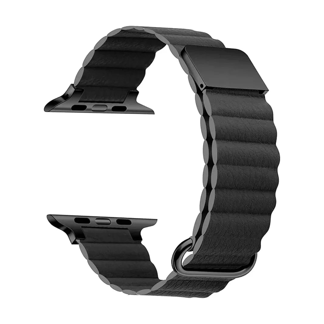 Magnetic Leather Texture Band for Apple Watch 42 | 44 | 45 | Ultra 49 | 46mm S10