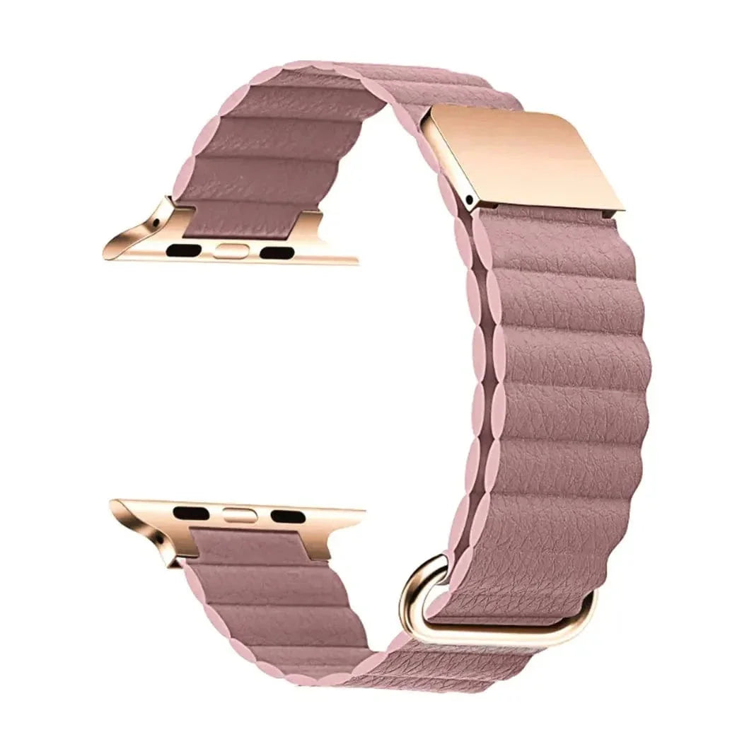 Magnetic Leather Texture Band for Apple Watch 42 | 44 | 45 | Ultra 49 | 46mm S10