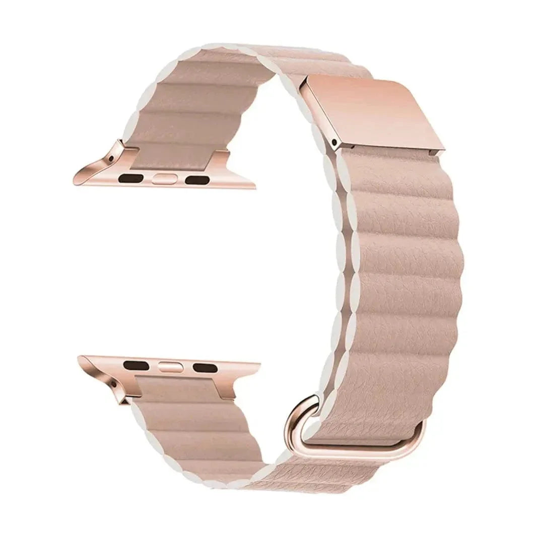 Magnetic Leather Texture Band for Apple Watch 42 | 44 | 45 | Ultra 49 | 46mm S10