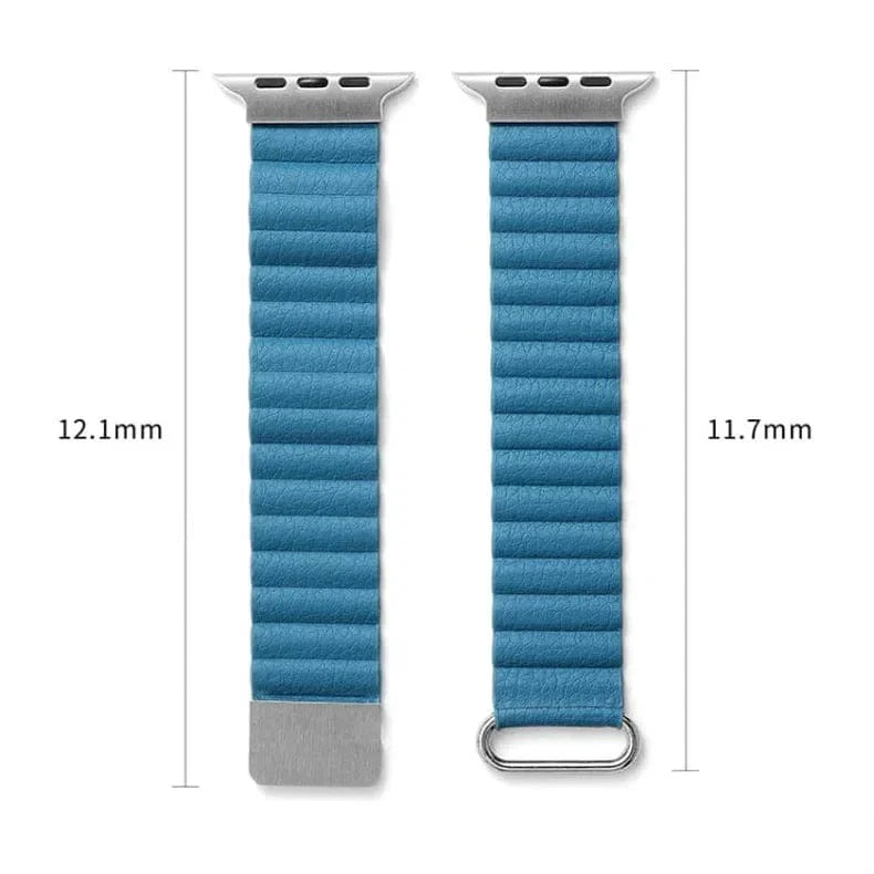 Magnetic Leather Texture Watch Band for Apple Watch