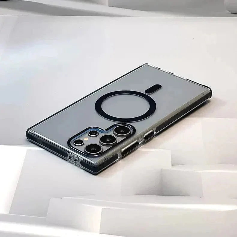 Magnetic Magsafe Hard PC Clear Case for Samsung S25 Plus