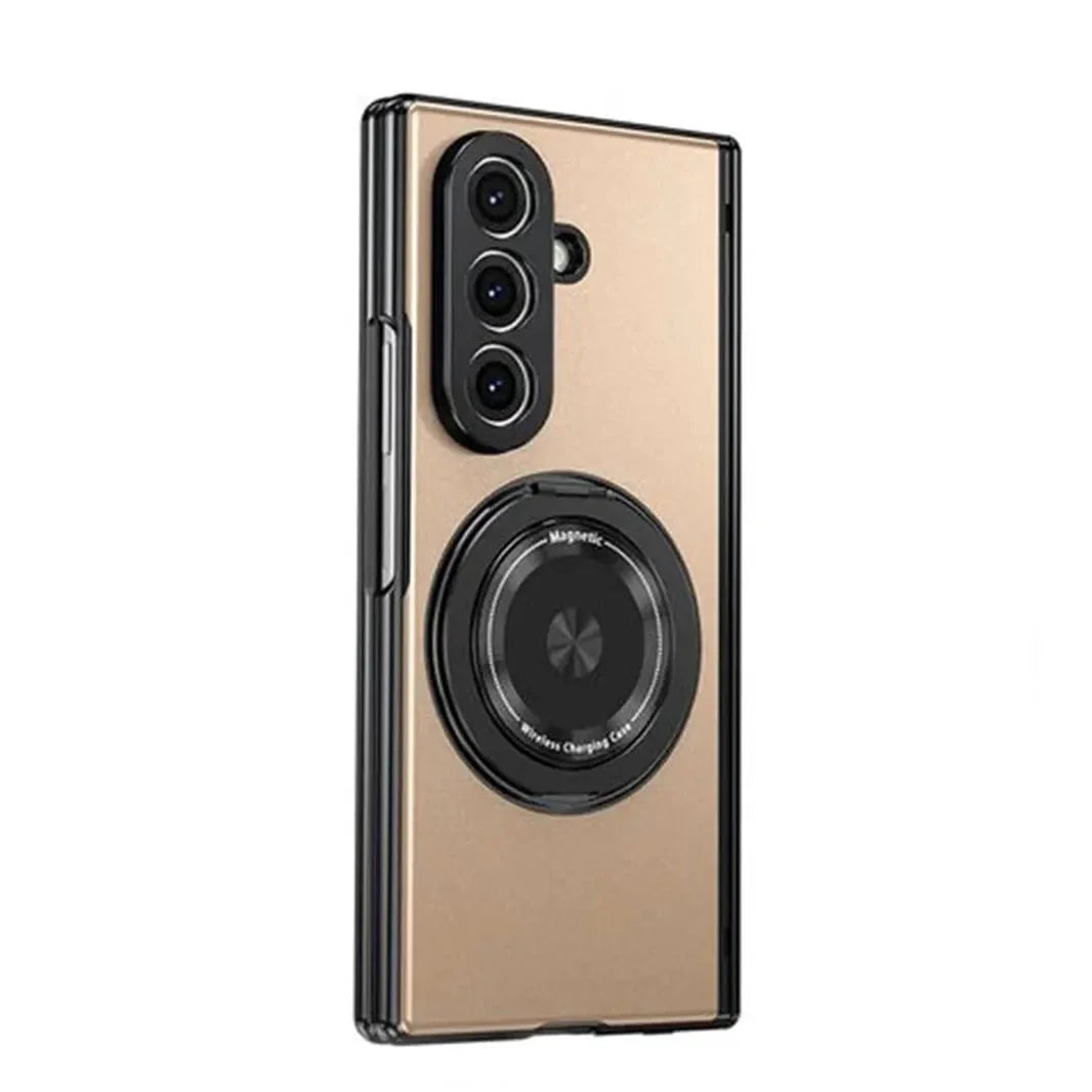 Magnetic Suction 360 Rotating Stand Case with Hinge Protection for Samsung Z Fold7