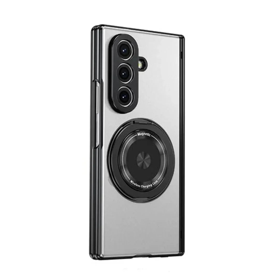 Magnetic Suction 360 Rotating Stand Case with Hinge Protection for Samsung Z Fold7