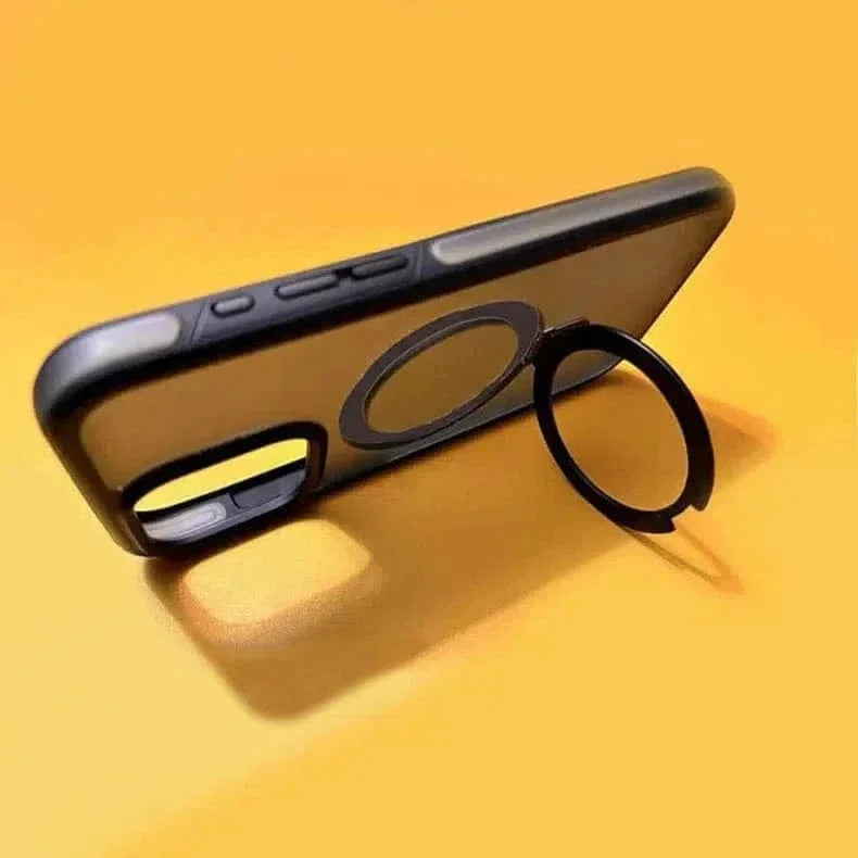 Magsafe Stand Matte Hard Case for iPhone 15